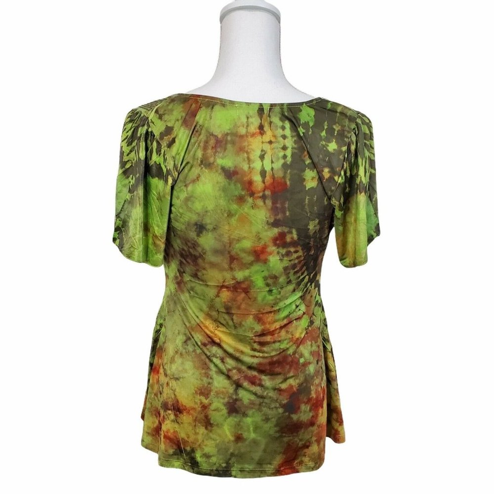 Live & Let Live Tie Dye Drape Neck Tunic Top - Picture 7 of 11
